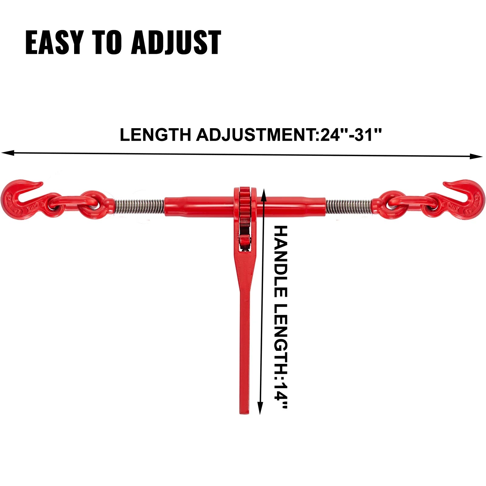 BENTISM Tie Down, Binder 6600lbs Ratchet Binder Chain 5/16in-3/8in, for Load 2pcs