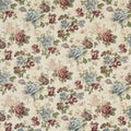 F900 Green Red And Yard The Upholstery Fabric Blue By Tapestry Floral