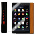 Skinomi Light Sony Skin Protector Z3 & Xperia for Compact Tablet Wood Screen