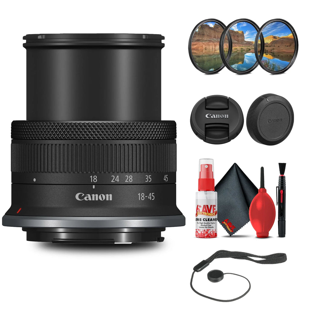 with 64GB Pro STM 18-45mm f/4.5-6.3 Extreme Canon Lens + More IS Card RF-S