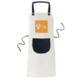 Linen Fierce Bib Adjustable Apron Cotton BBQ Terrier Boston Problem Pocket Pinafore Poop Kitchen
