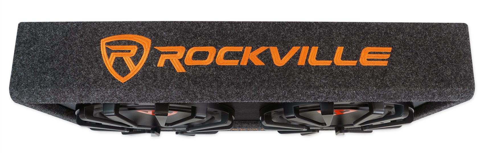 Car RG212CA Kit Vented Powered Rockville 2000w Subwoofer 12 Dual inches Enclosure+Amp