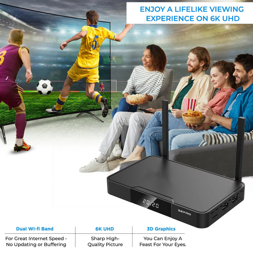 s2 9 pro Powered ROM RAM USB3.0 2GB by Android Output mini computer 16GB superbox