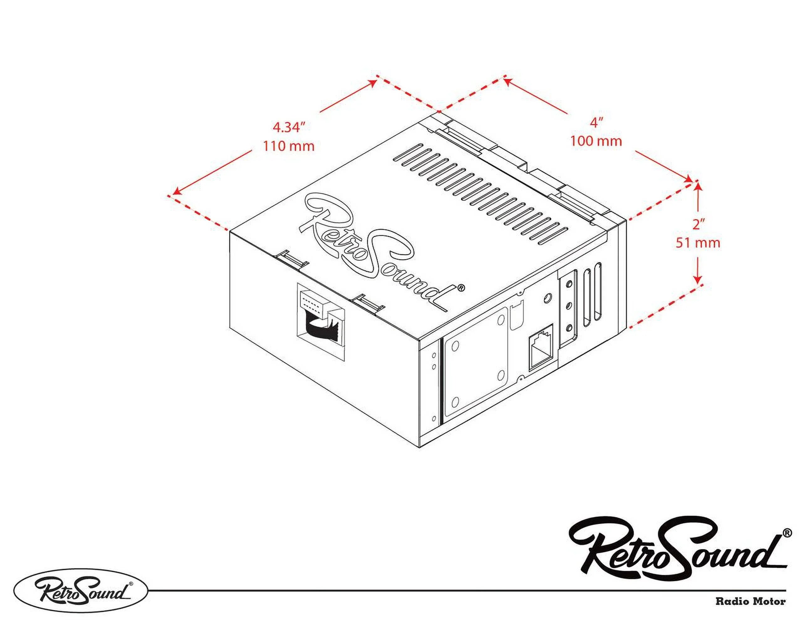 RetroRadio Features 1957-70 Bluetooth, Citroen AUX, with AM/FM Include ID19 LAB-M1-308-509-39-78PCT1 Compatible