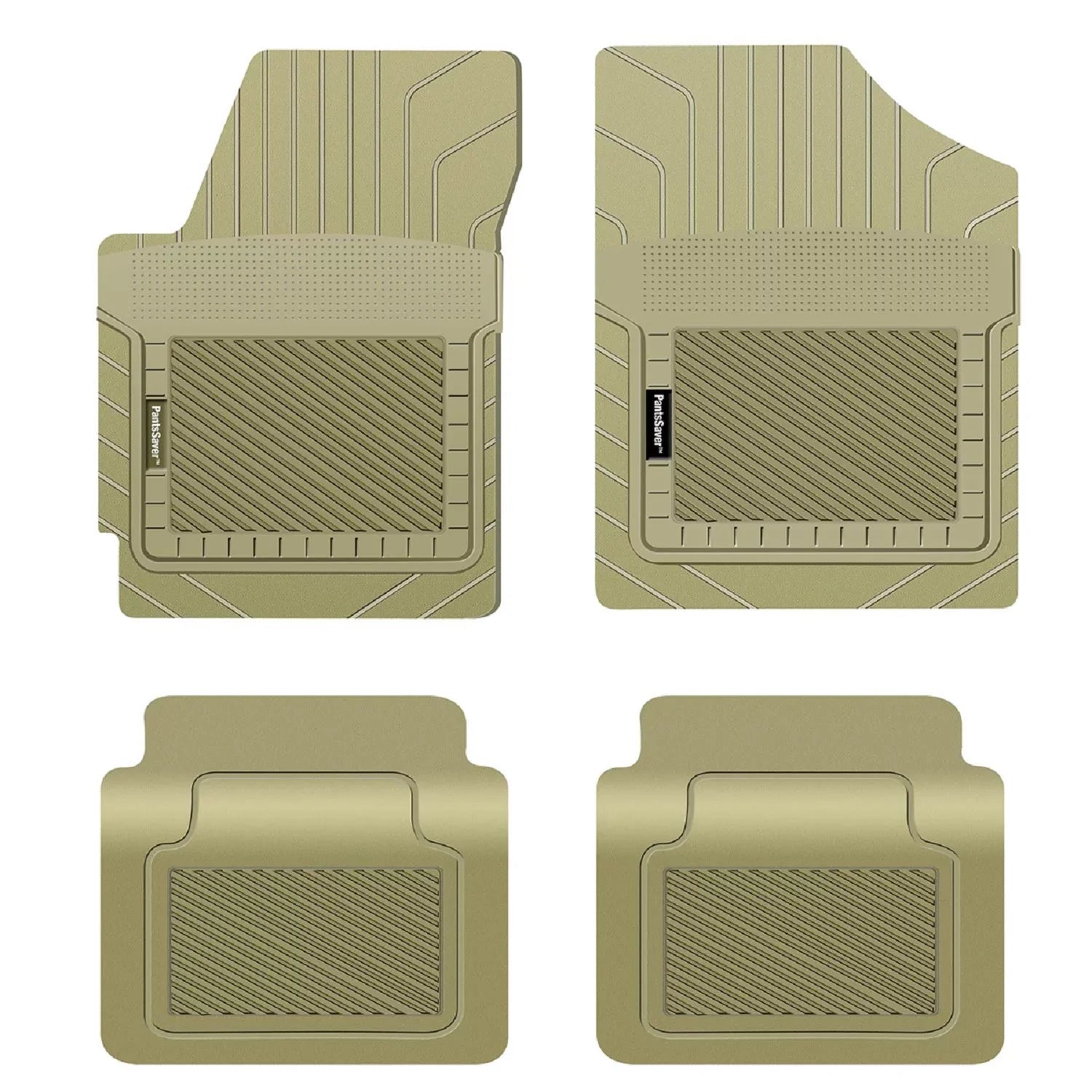 Protection (Beige) Mats Weather Floor Genesis G80 2021-2023 PantsSaver Custom Set Piece -4 Fit for All