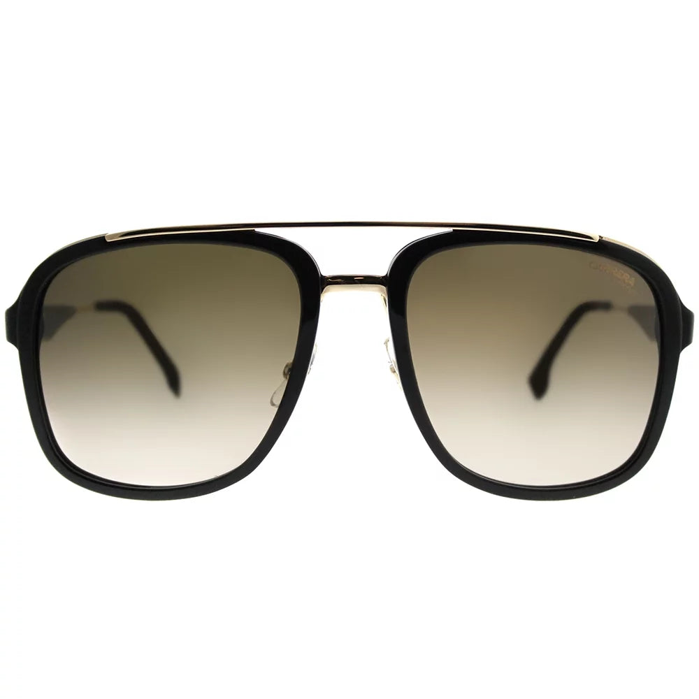 Carrera Sunglasses Unisex Plastic 57mm Square Gold Adult Black