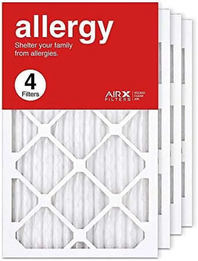 Made AC In MERV Air The Allergy 4-Pack Pleated Filter Filter, Furnace Air HVAC 11