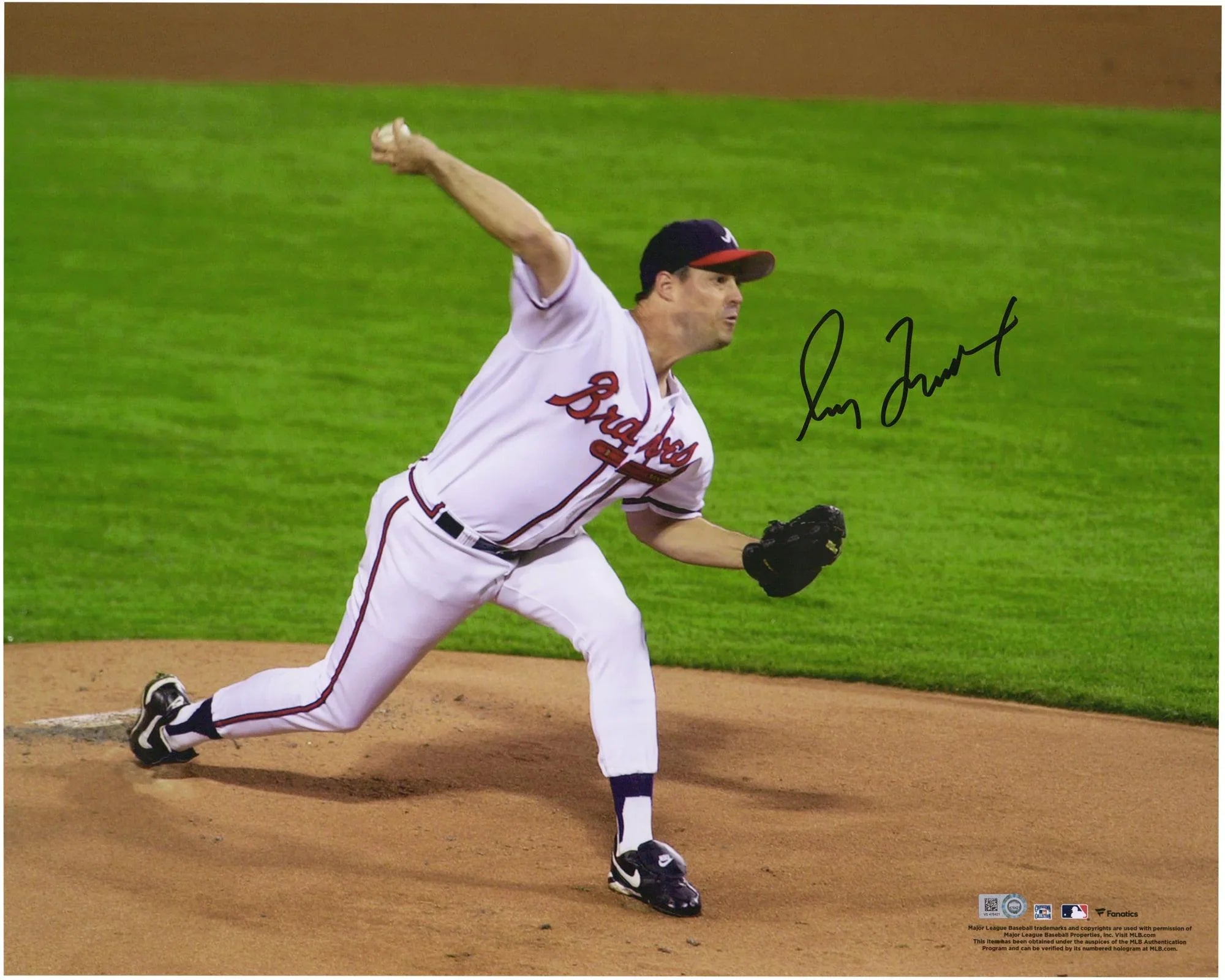16" Greg Delivery Certified Photograph 20" Maddux - Autographed x Atlanta Authentic Braves Fanatics