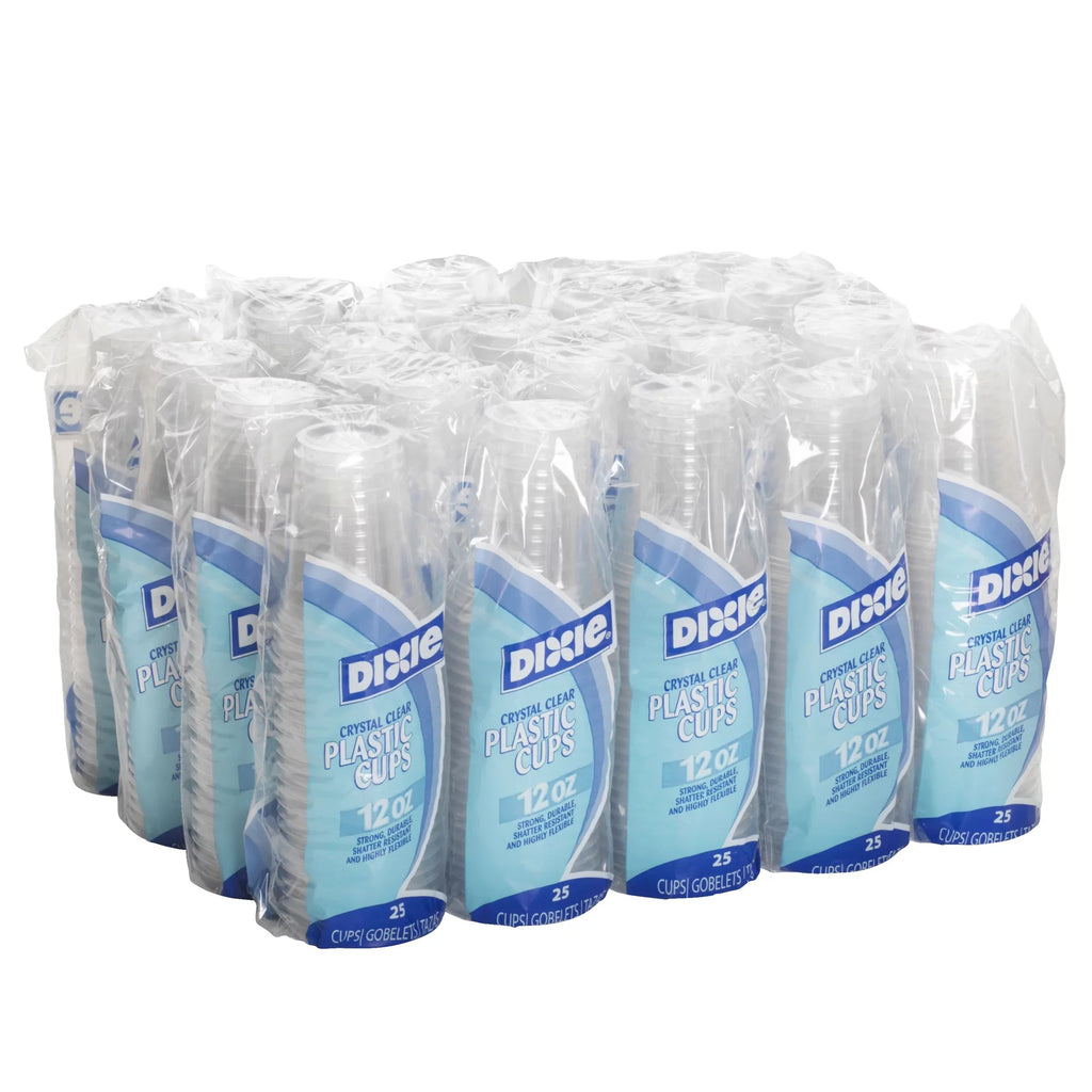 Total) Plastic (500 Cups (Georgia-Pacific), Clear, Cups 25 oz. GP of Dixie® by (CP12DX) 20 Cups 12 Cold PRO Sleeves