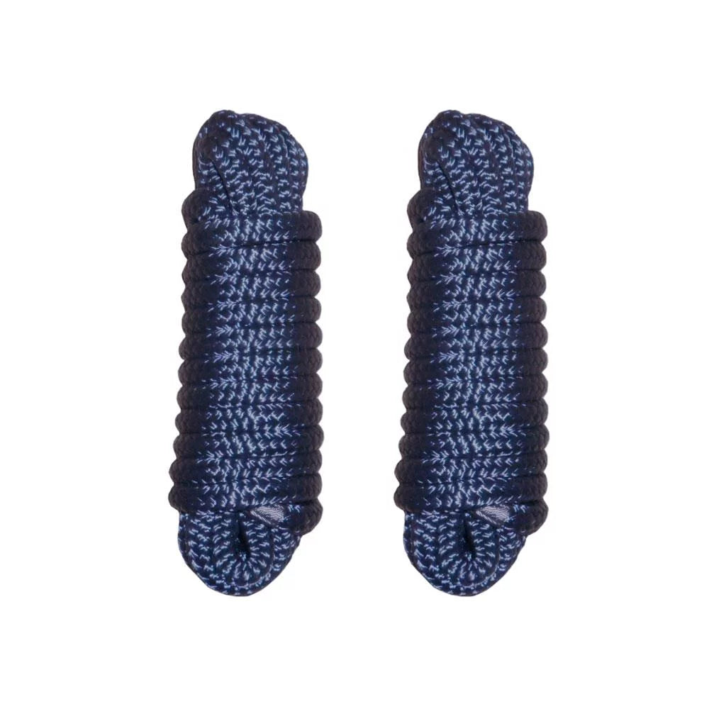 Dock Mooring PCS NAVY Inch 2 Line Boat Line Rope 16 15 1/2 Nylon Braided Dock FT BLUE Strand Double