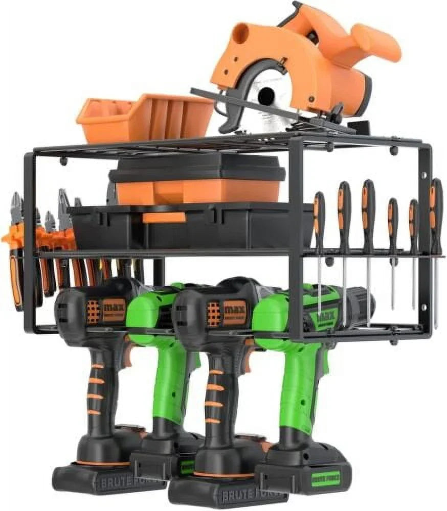 Tool Duty Heavy Utility Wall-Mounted Organizer Holder Rack Drill Storage Power