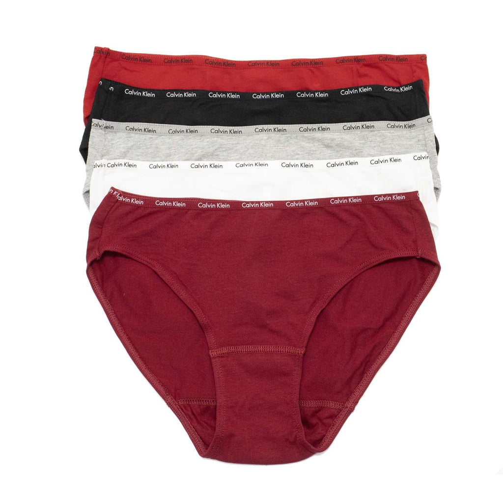 Calvin Signature Klein Red Women's Gala US \ Cotton Bikini, Black,M 5-Pack -