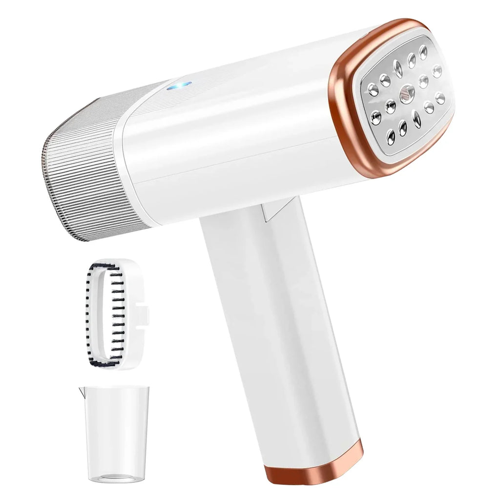 Heat Steamer Brush 1000W with Electric Foldable Travel Clothing Water Steamer Tank, 30S Garments Portable up Wrinkles for White Remover 120ML Handheld iMounTEK