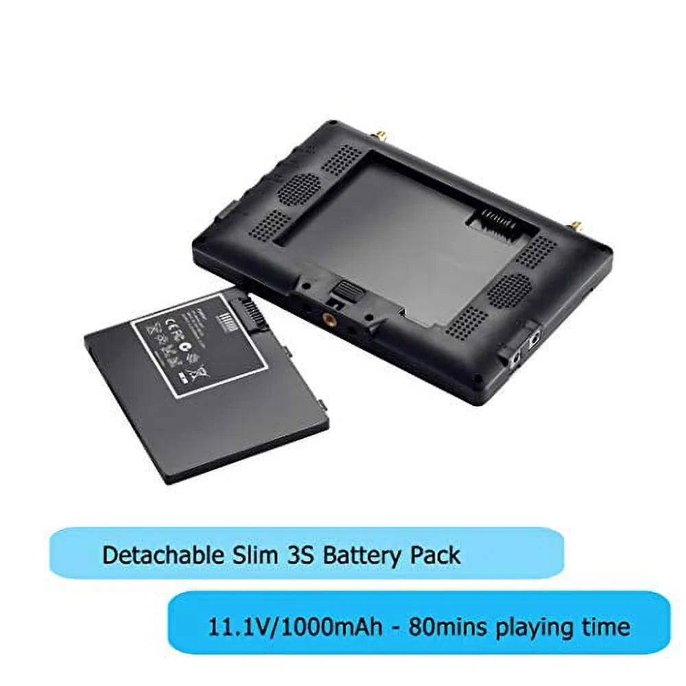 Ground Monitor7 PEARL Inspire RC801 Monitor for DVR DJI FPV Flysight (RC801DSMA) Diversity Monitor Perfect Drone Performance HDMI FPV FPV Phantom FPV Inch with BLACK Monitor 5.8Ghz and