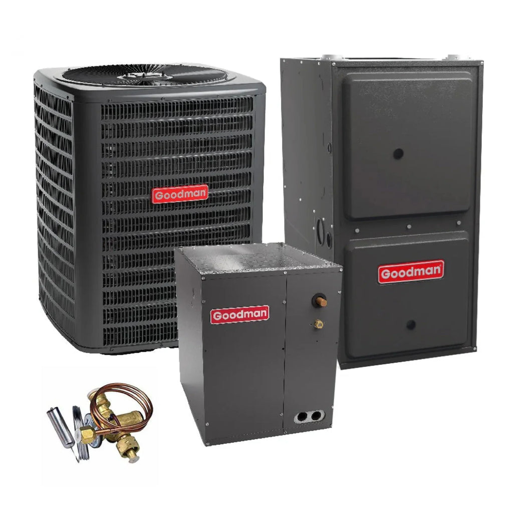 Heat Coil 14.5 Furnace Pump Gas System GM9C960603BN BTU 2 and 60,000 with Ton Goodman AFUE GSZH502410 96% CAPTA3026B4 SEER2 Upflow