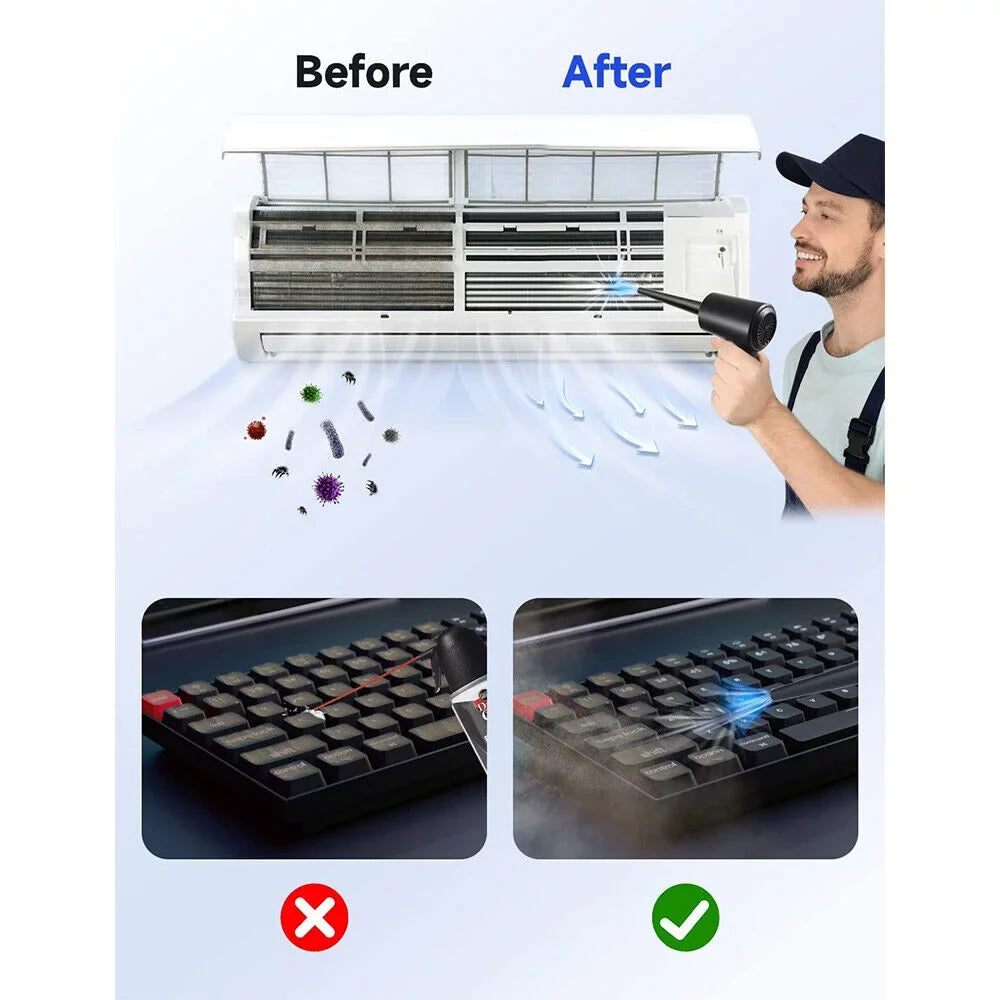 Cordless Computer 51000RPM Air Car For Cleaner Portable Air Electric Keyboard