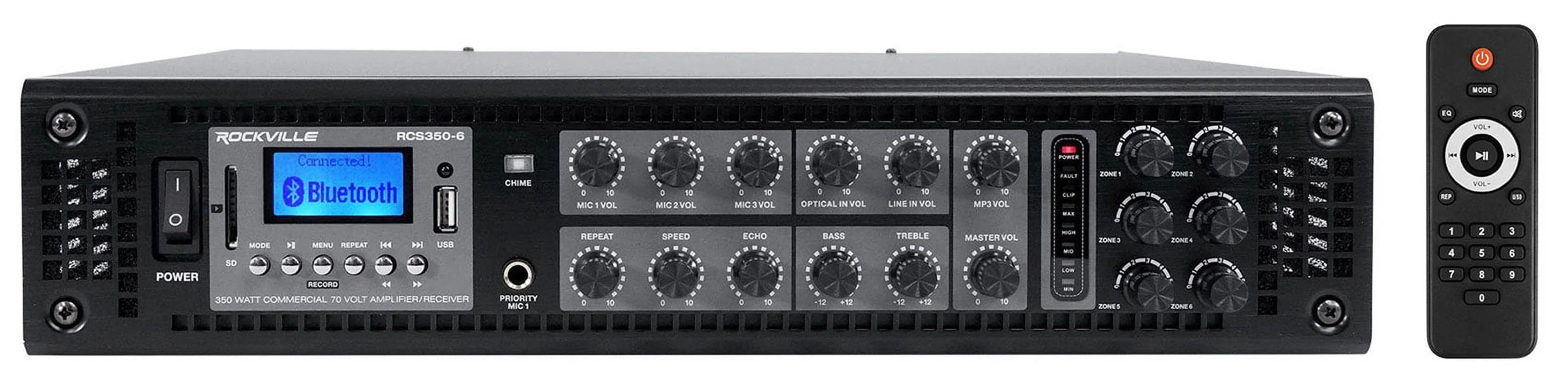Audio Receiver+(6) Cube+(2) Speakers Pendant+Ceiling 3.5" JBL Home Black 6-Zone