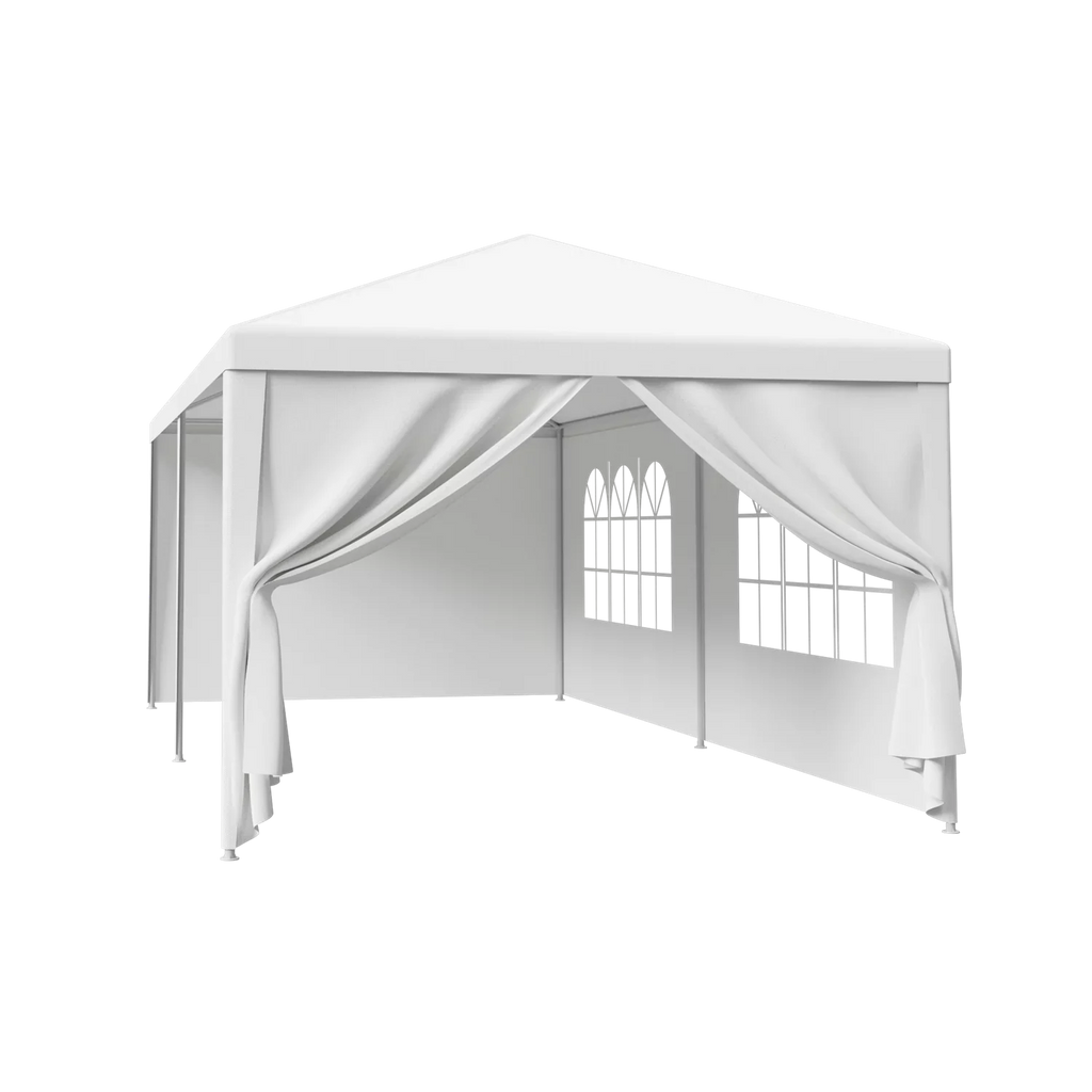 10'x20' Walls, Party Outdoor 8.00, White Canopies Event Side Tent Gazebo Zeny Pavilion 6 Wedding Canopy with