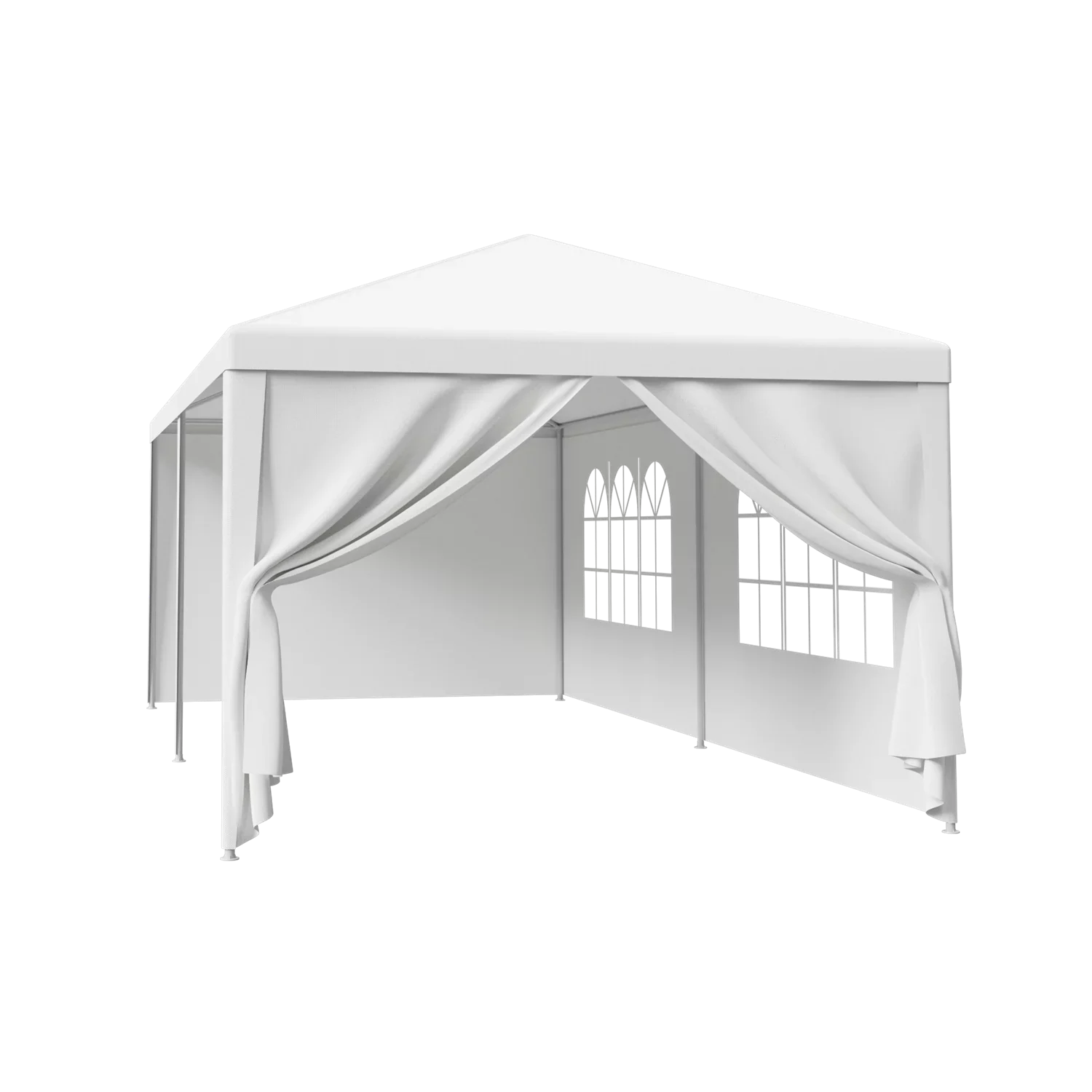 10'x20' Walls, Party Outdoor 8.00, White Canopies Event Side Tent Gazebo Zeny Pavilion 6 Wedding Canopy with