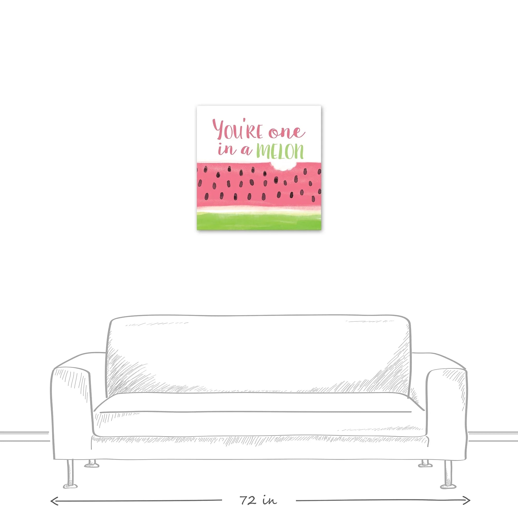 Canvas in One Art 24x24 Creative A Wall Products Melon