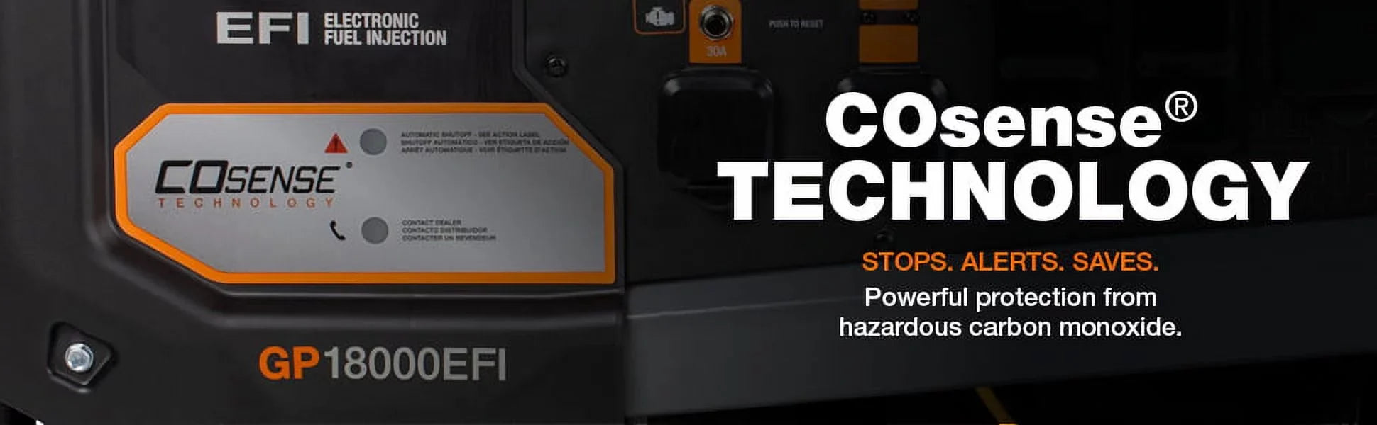 Portable Gas Generator- Generac 49st 7706 GP18000EFI Powered