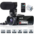 Digital IR WiFi Camera 1080P and Microphone,Remote 3.0'' Vision 2 Zoom Camera Night with 16X 26MP Touch Batteries Camcorder Recorder Camcorder Video 30FPS Screen FHD Vlogging YouTube