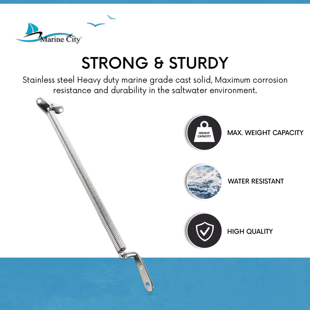 inches Stainless-Steel Adjuster L-Shape and Spring Marine inches with inches 8-1/4 Length: U-Bolt City Hatch or 8-1/4 10-1/4 Plate