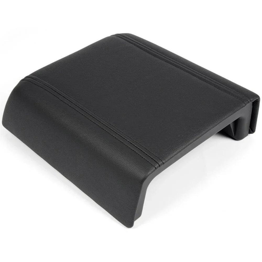 2004-2008 LEATHER Ford PAD BLACK CENTER For LID Teledu REST CONSOLE F-150 COVER ARM