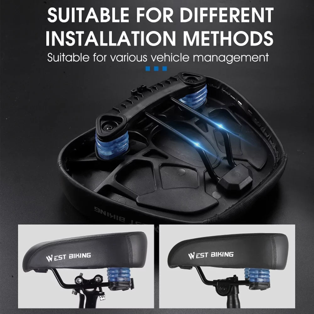 for Aibecy Ergonomic Comfortable Long Distance Design Bike Cushion Widen Riding Shockproof Saddle Thicken Replacement Road
