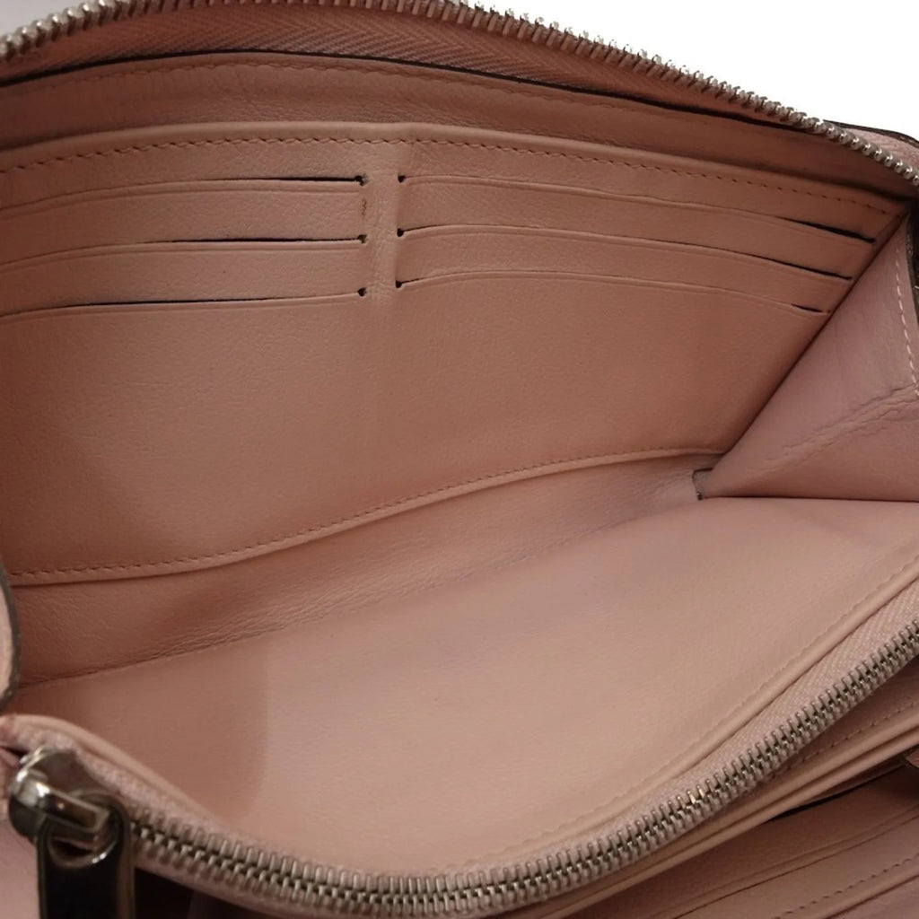 Monogram Long (Pink) 083014 LOUIS Pre-Owned Zippy (Good) Mahina VUITTON M61868 Magnolia Wallet