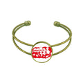 Marxism Jewelry Bracelet Cuff Mao Red Retro Bangle China Open Chairman