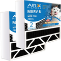 FPR & by CLEAN AIR. Compatible FILTERS to MERV 8 Filter 20x25x5 5 MPR FC100A1037 AIRX Carbon 2 Honeywell Odor Comparable with 700 Filter Pack Eliminator Air WICKED