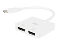 with with Thunderbolt 3 to Compatible Devices 4K@60Hz) Dual 4K USB-C DisplayPort Windows (Dual and Adapter MacOS Monoprice