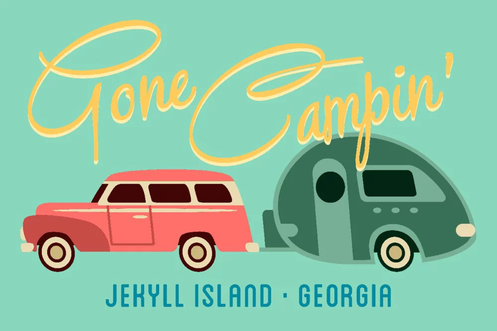 Piece in inches, Premium USA) Island, Trailer, Geometric Jigsaw Georgia, and for Gone (19x27 Made Jekyll Puzzle 500 Family, Campin, Adults
