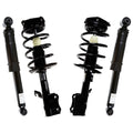 & Kit FWD 2007 Replacement Springs 2009 for CST100401-KS6641 2008 Sentra 2.0L Set Front Coil AutoShack Rear 2012 Shock 4 Complete Absorbers and of Strut 2010 2011 Nissan