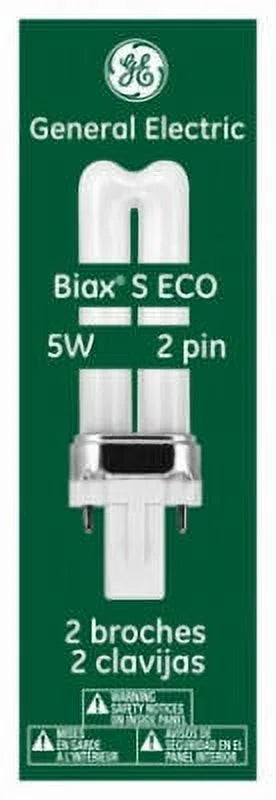 97551 GE, Each 5W, Ge 2, Warm T4, White, F5BX/827/ECO,