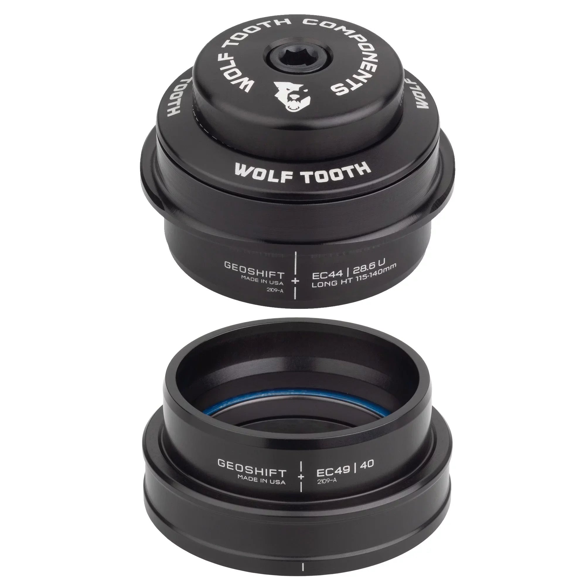 Tooth Angle EC44/EC49, Wolf Long, Black GeoShift Headset - Deg, Performance 2