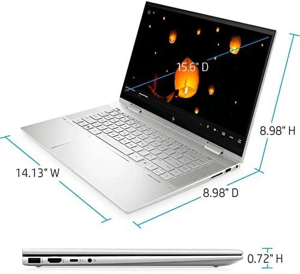 24GB Reader Intel 12-Core 15.6" Core 11 HP 2-in-1 Graphics 12th X360 Xe 2022 32GB Backlit FHD Laptop SSD Envy USB WiFi Iris 1TB Touchscreen FP KB 6 RATZK Thunderbolt Pro IPS DDR4 Win i7-1260P w/ 4