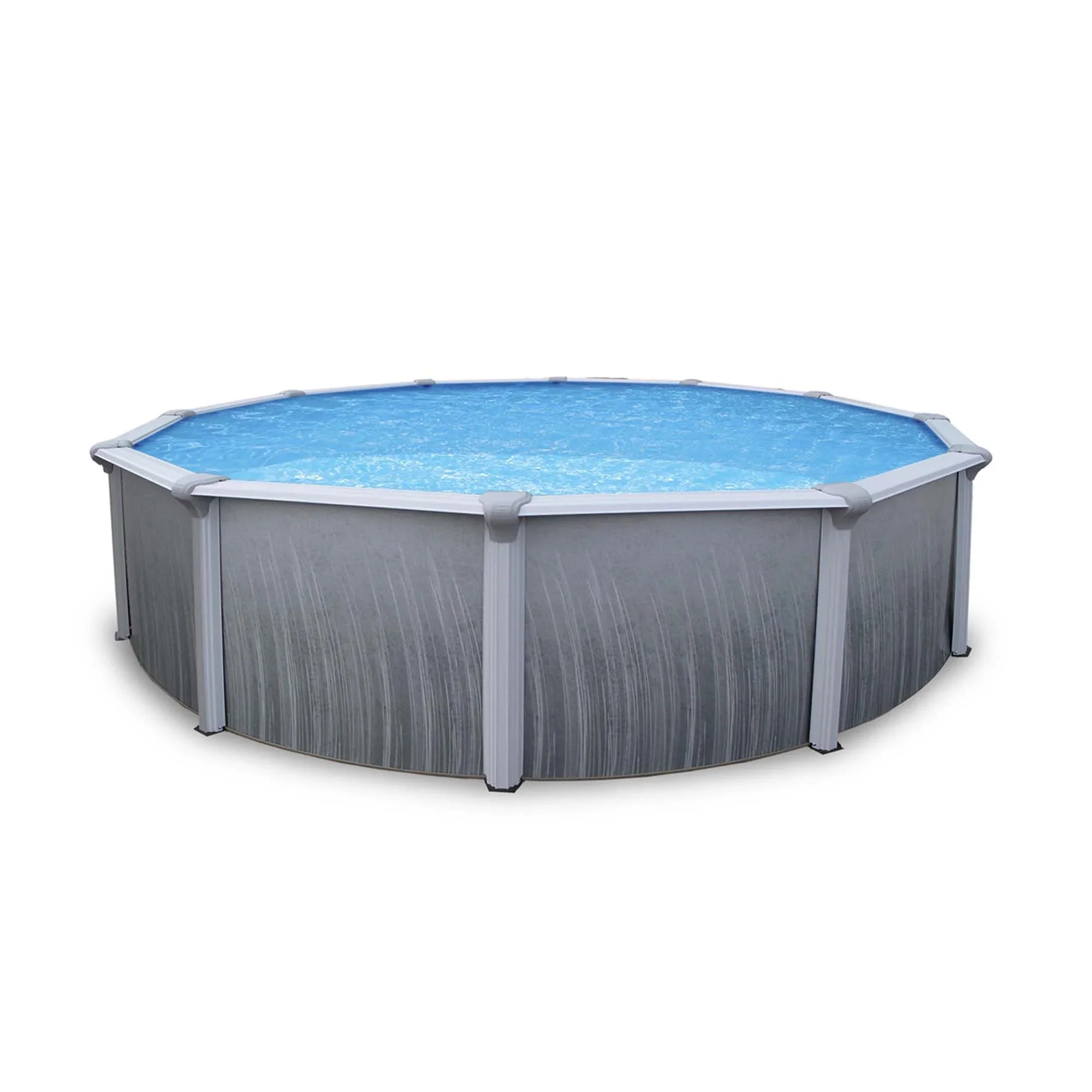 Martinique Pool Bluewave Rail 7-In With Steel Top Round 52-In 18'