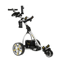 Dual and Lead 18-Hole Control, Wheel, Titanium and Push Downhill X3R Control, Golf Remote, Battery BATCADDY Sealed Silver Powered with 9-Speeds Cart Motor, Anti-Tip Cruise Reverse,