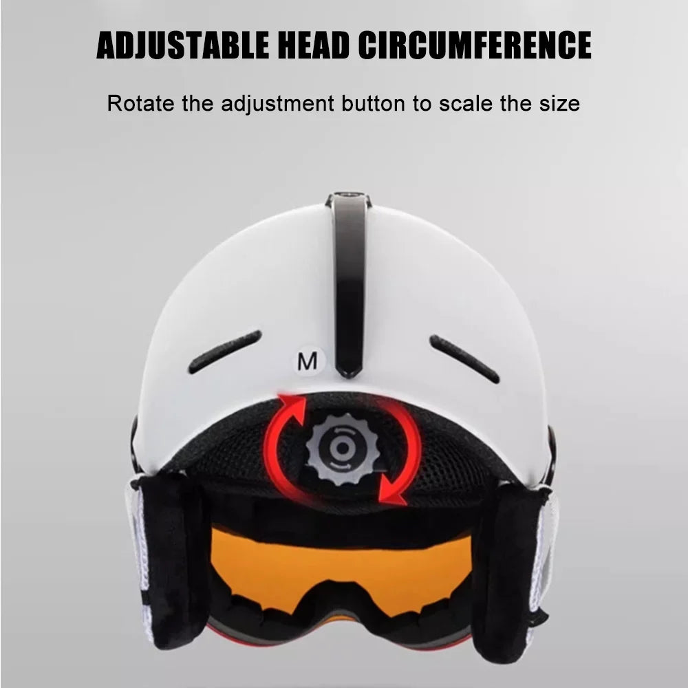Skateboard Bike Helmets Skiing Windproof MOON Cycling Winter Motorcycle Adjustable Helmets Electric Women Safety Men Snowboard