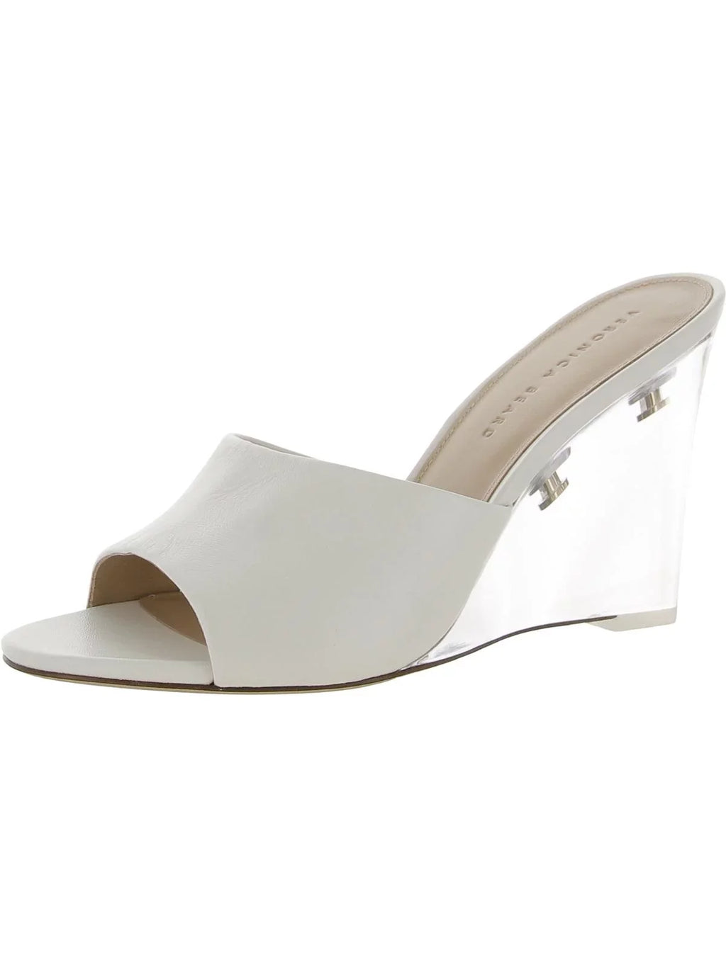 Leather Sandals Dali On Veronica Womens Slip Lucite Wedge Beard