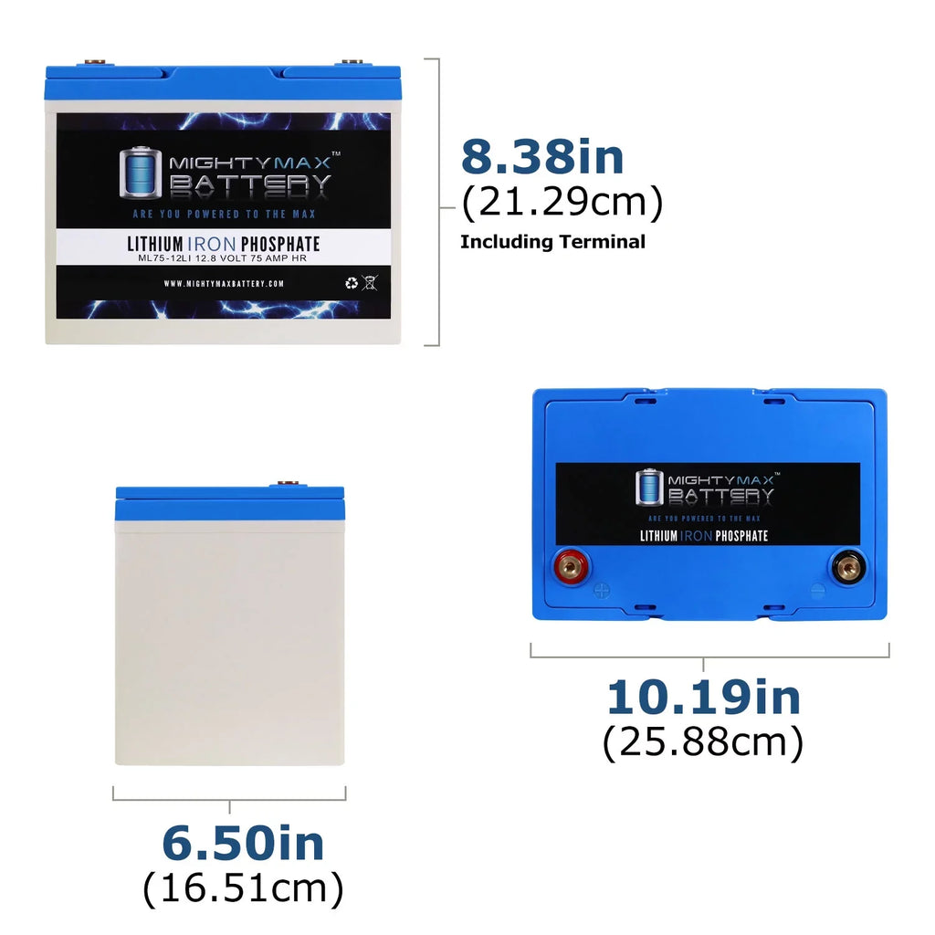 75AH Battery Lithium R-4000 12V for Replacement Quantum