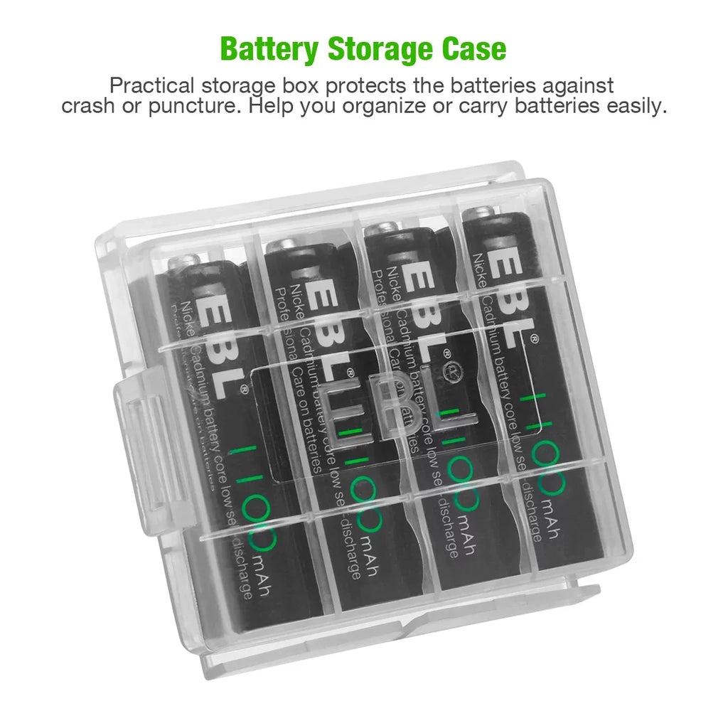 Pack), Rechargeable a AA Long-Lasting 1.2 EBL Batteries Batteries Volts Double (20