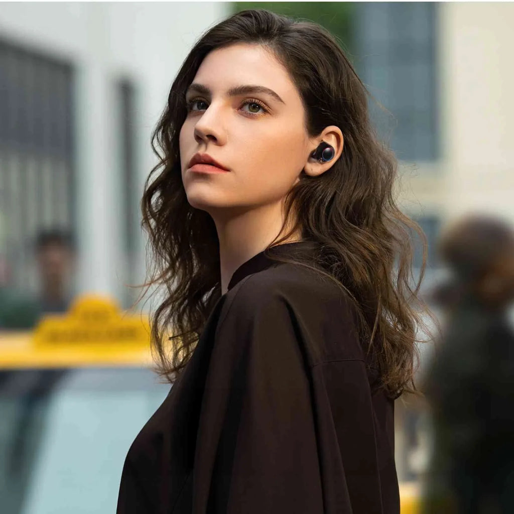 Black, Tab Connect, IPX5 Dual Compatible Bluetooth Connection, UrbanX (3rd Boost Bass Gen) Water Balanced, + with Resistance, 5.2 True M7 Lenovo Charging Bluetooth Earbuds Wireless Case,