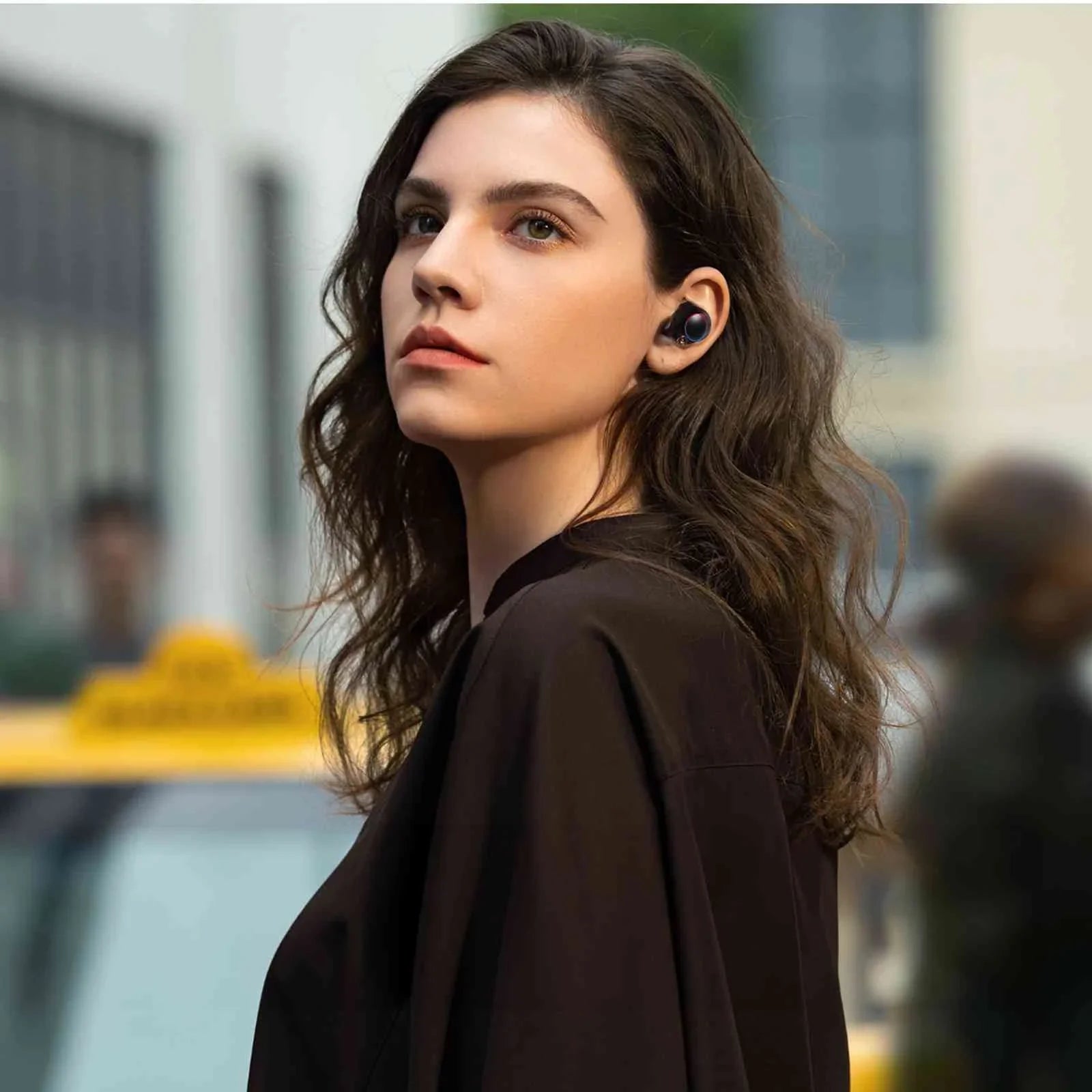 Black, Tab Connect, IPX5 Dual Compatible Bluetooth Connection, UrbanX (3rd Boost Bass Gen) Water Balanced, + with Resistance, 5.2 True M7 Lenovo Charging Bluetooth Earbuds Wireless Case,