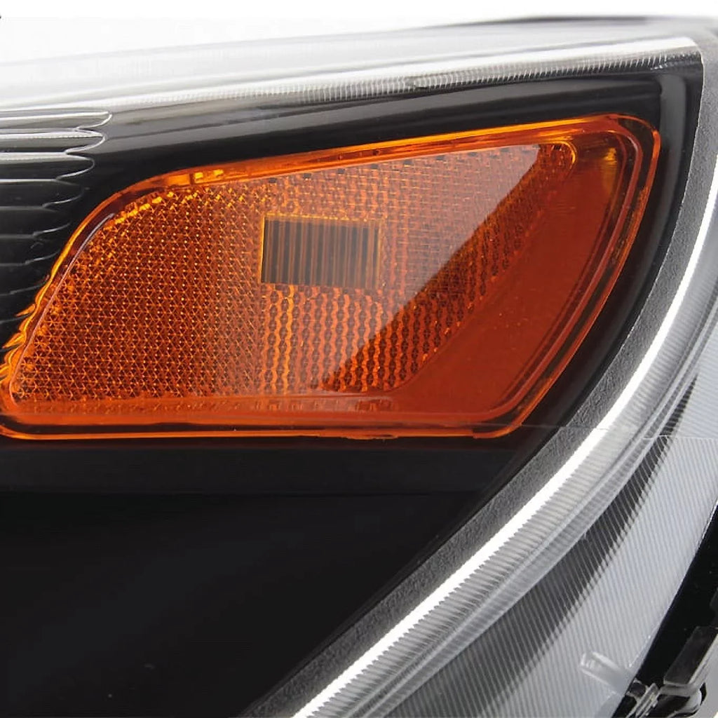 Projector Left BLACK 2012 Type Chevy Headlight 2014 - Halogen Set AKKON 2010 For 2013 & 2015 Right Equinox Headlamp 2011