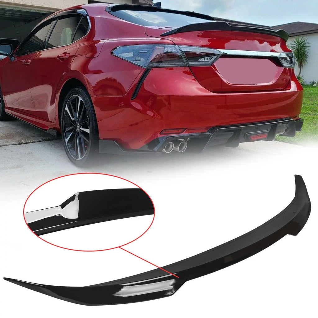 for Toyota 20 Camry Lid XSE Wing Kojem Style Spoiler M4 2018-2021 Glossy Rear Black SE 19 Trunk XLE LE