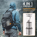 Coffee Open Handle Collapsible Handle With Pieces TOMSHOO Set Fire Ium Handle Lid Spork Lid 750ml Cup Set 750ml Water Pot Cup Adben cup Cup Lid 3 450ml kit,With With Pot