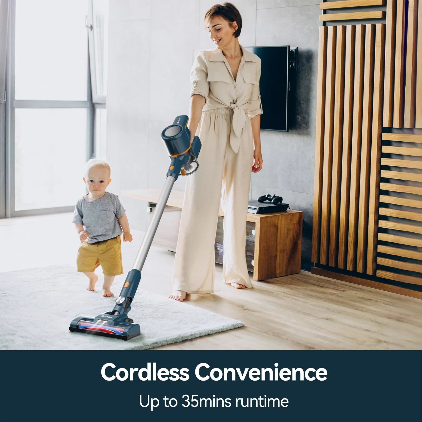 Pet Floor Home mAh Carpet Battery, Cordless Powerful Vacuum 6-in-1 up Vacuum M5 Hard Runtime, Cleaner for 2200 with Cleaner, Mins to Wnkim 35 Lightweight Hair, Vacuum Stick